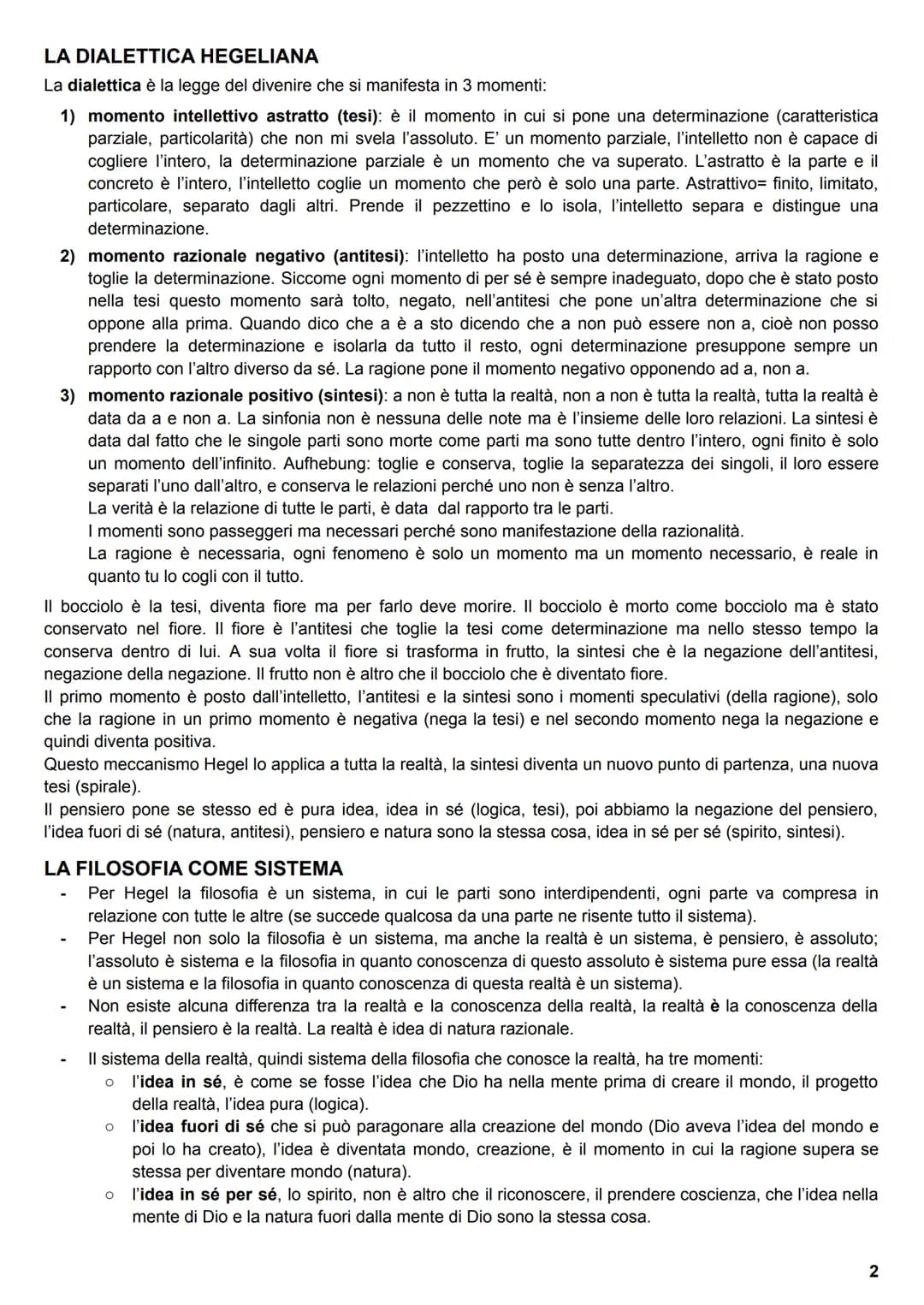 HEGEL
Fine '700 inizio '800, Germania
Hegel si pone come il punto di conclusione di tutto il percorso filosofico, concepisce il suo pensie