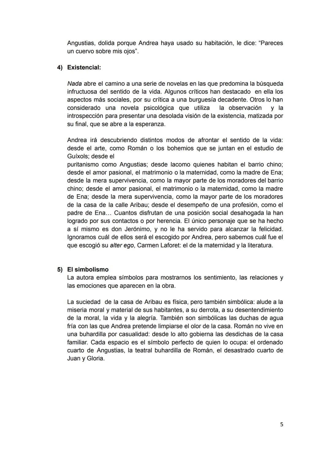 Guía de lectura
NADA, CARMEN LAFORET
1. INTRODUCCIÓN
Nada es una novela de fuerte componente autobiográfico escrita en 1944 y
que obtuvo e