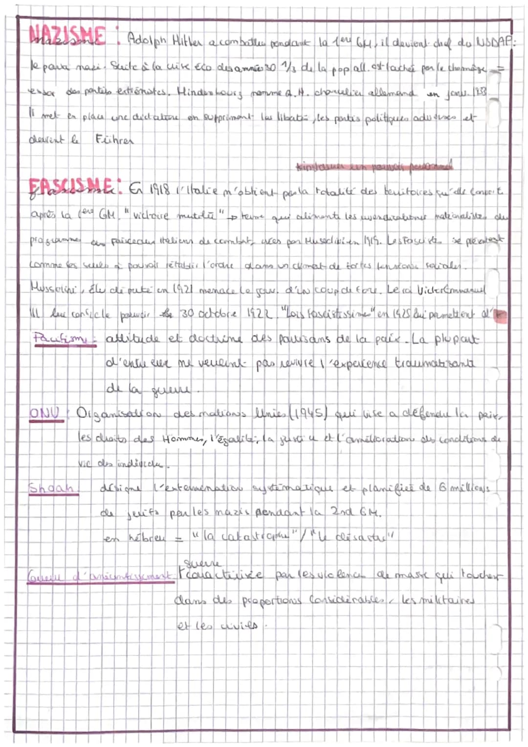 # Définitions
Histoire chap. 11 et 111 : Les régimes totalitaires
et la seconde queue mondiale
2) Fotalitaume, le totalitarisme est un sys