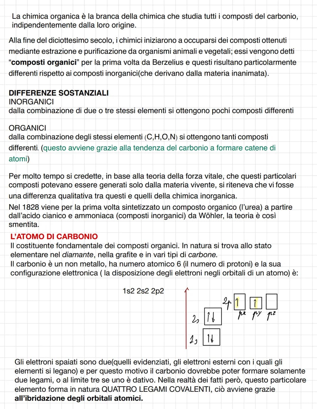 La chimica organica è la branca della chimica che studia tutti i composti del carbonio,
indipendentemente dalla loro origine.
Alla fine de