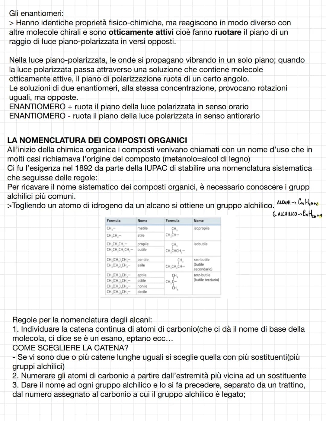 La chimica organica è la branca della chimica che studia tutti i composti del carbonio,
indipendentemente dalla loro origine.
Alla fine de