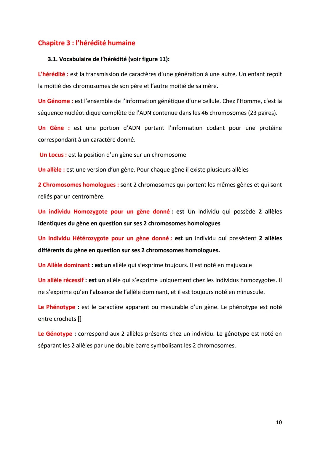PARTIE 4: L'information génétique et son expression
Chapitre 1: Structure et ultrastructure du chromosome:
1.1. Structure de l'ADN
1.2. De