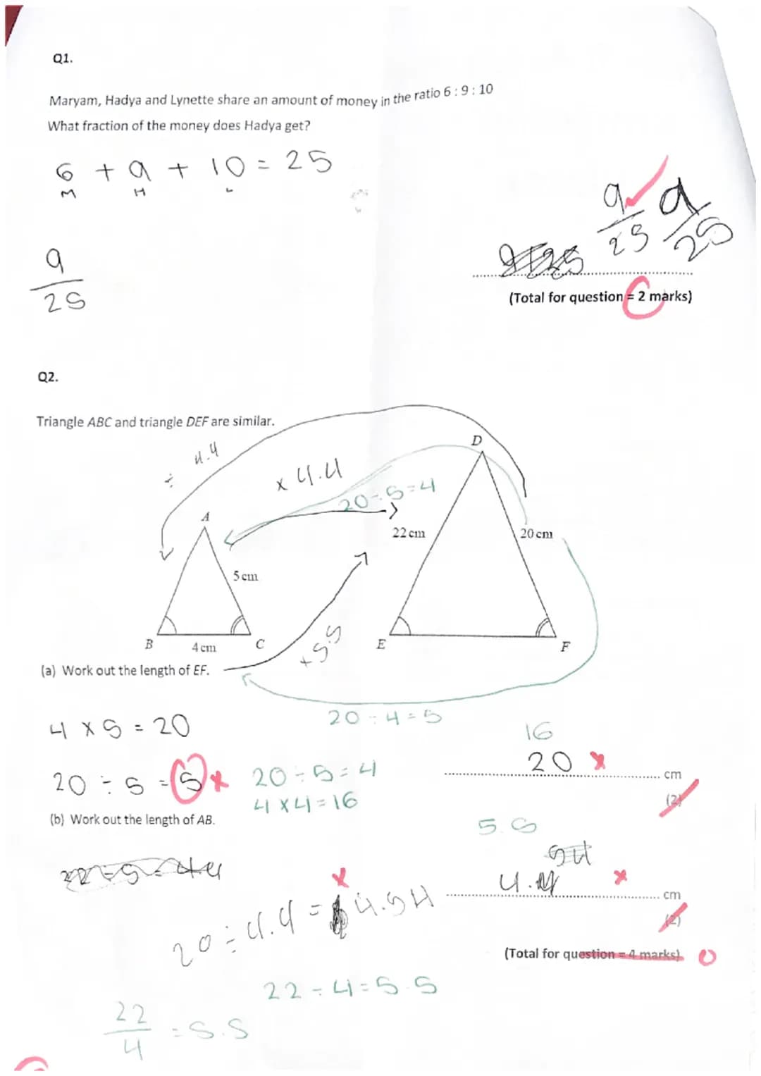 Year 9 Assessment 4
Foundation
Calculator
Name
Teacher
Instructions
- The time for the
- Answer all questi
- You are allowed to use a calc