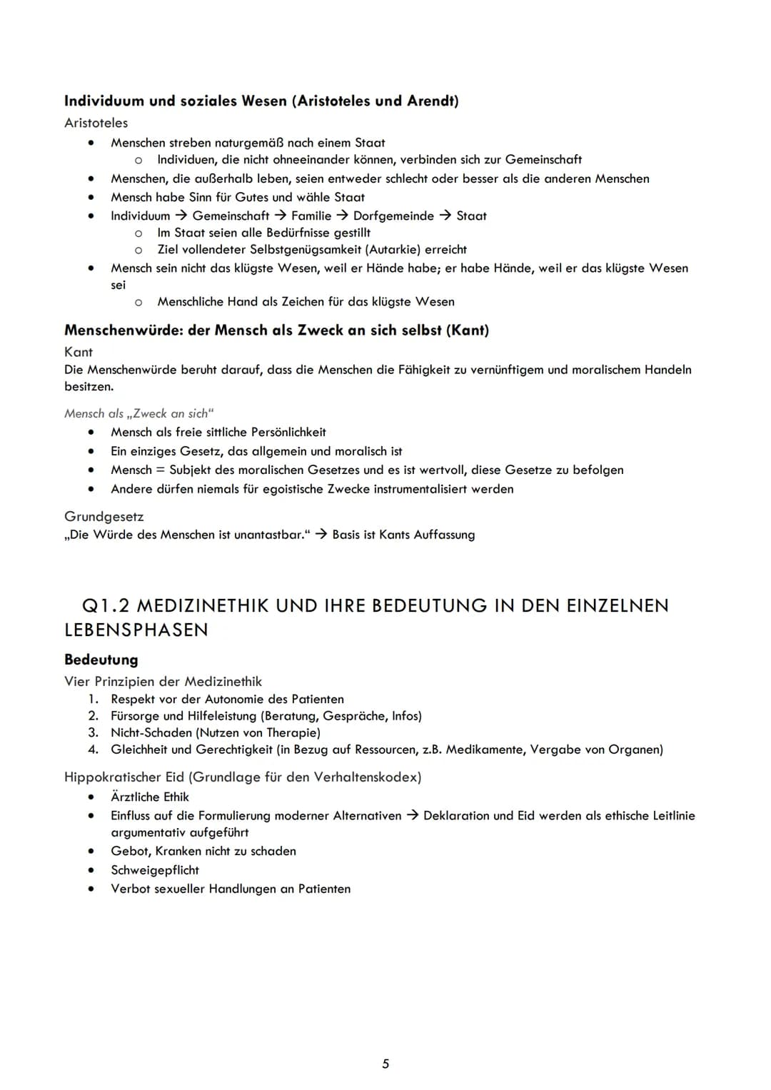 Determinismus
- Jede Handlung ist die Folge einer Kausalkette und
niemals der Anfang dieser
- Mensch kann jedoch eine Kausalkette lostreten