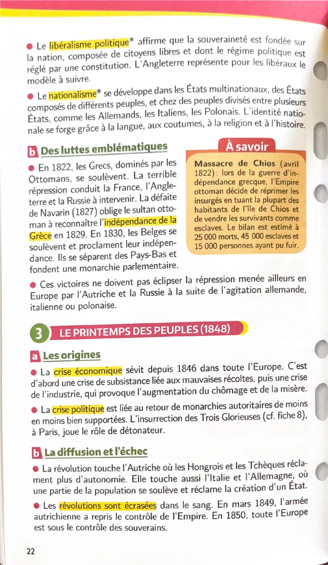 L'EUROPE FACE AUX RÉVOLUTIONS
L'Europe et
les révolutions
(1815-1848)
1 LE CONGRÈS DE VIENNE (1815)
À revoir
OK
9
a Revenir sur la Révolutio