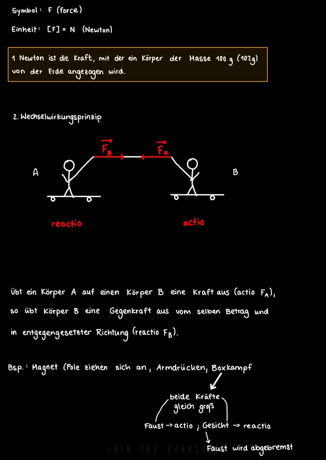 # DYNAMIK
Dynamik ist die Lehre von den Kräften
KRAFTBEGRIFF
Die Wirkung der kraft hängt ab von ihrem Betrag,
ihrer Richtung und ihrem An