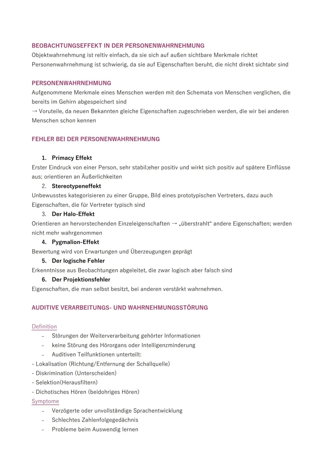 <p>Die Wahrnehmung ist der Prozess und das Ergebnis der Informationsgewinnung und -verarbeitung von Sinneseindrücken aus der Umwelt und dem