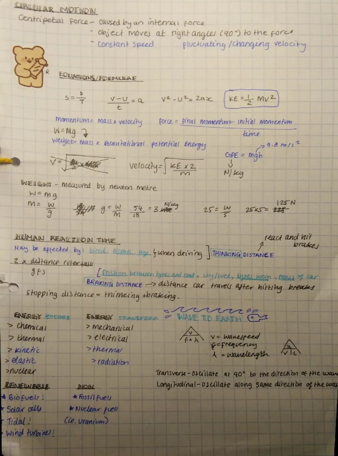 # PHYSIKS
Scathe size and magnitude but no direction e.g speed, distance, temperature
Vector size and magnitutle and direction eg velocity,