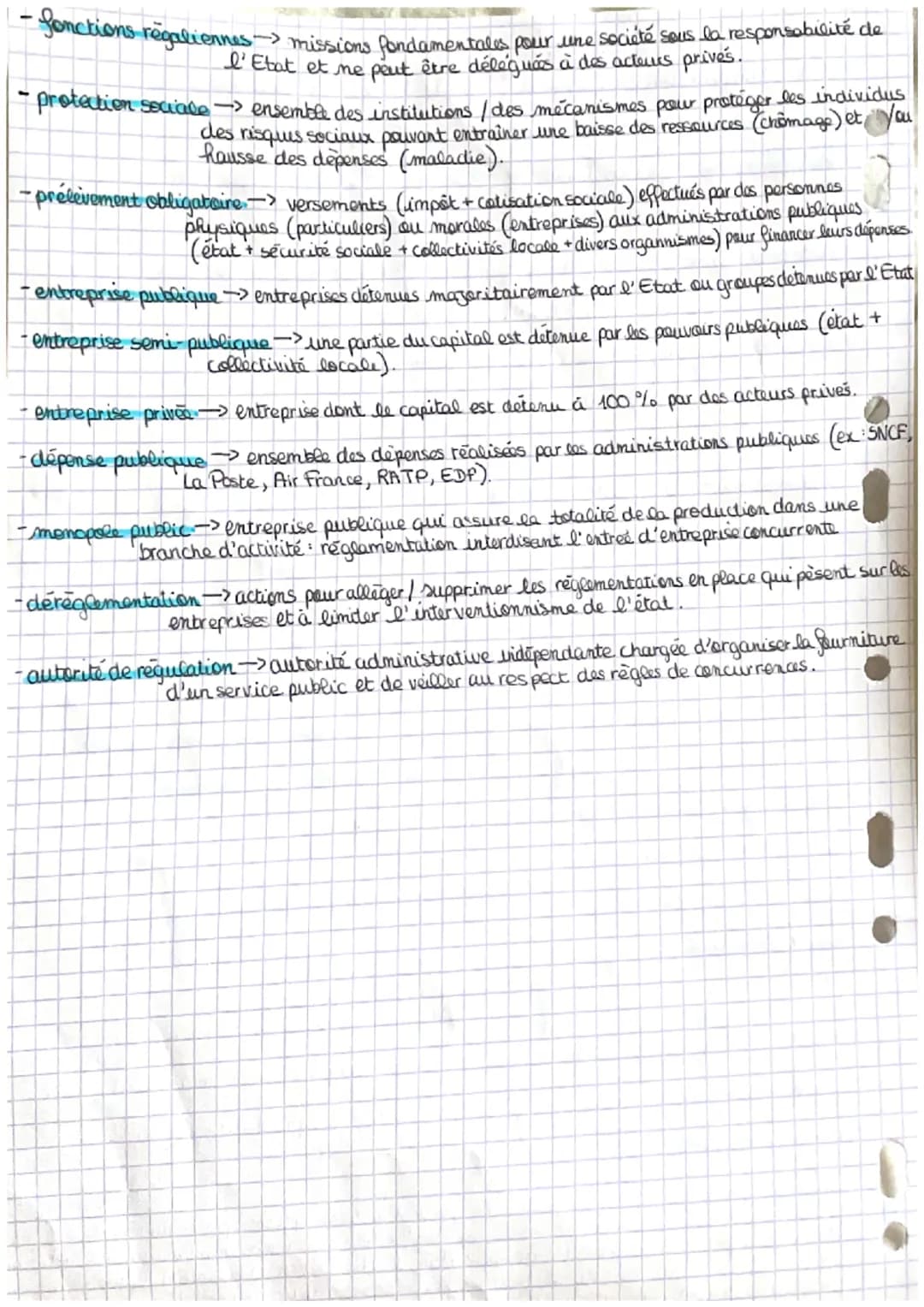 economie
Chapitre 1
-état -> organisation Juridique et politique de la société international
fonctions de l'état état gendarme ou état pr