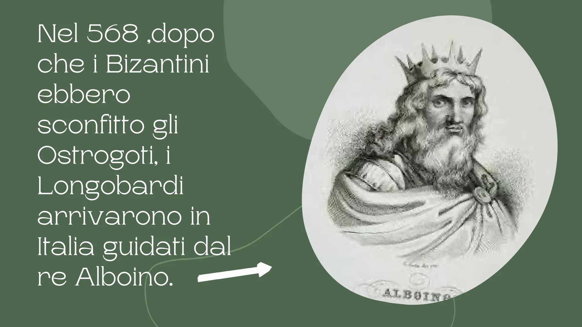 # I Longobardi
E la nascita dello Stato della Chiesa # I Longobardi
I LONGOBARDI ERANO UN POPOLO DI
ORIGINE GERMANICA. ERANO NOMADI
GUERRI