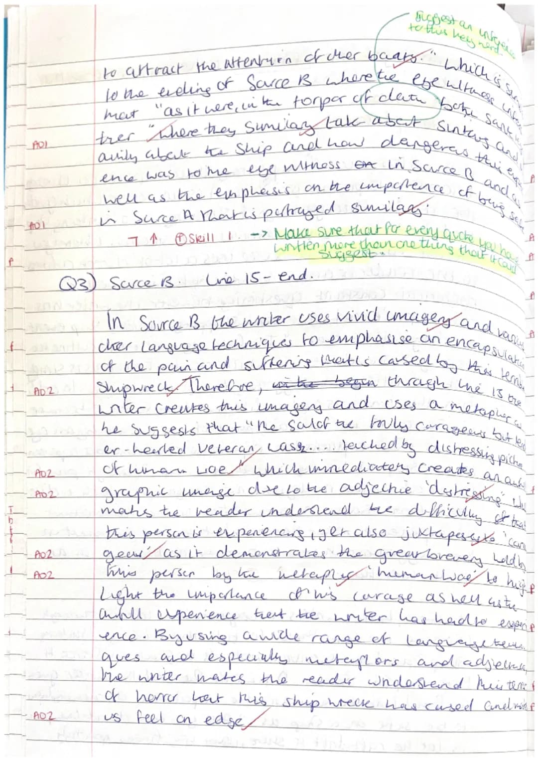 Q2) Summary of the differences in the purpose of the the
texts
* Both Sources.
* Similar (different.
Bath writers successfully portray