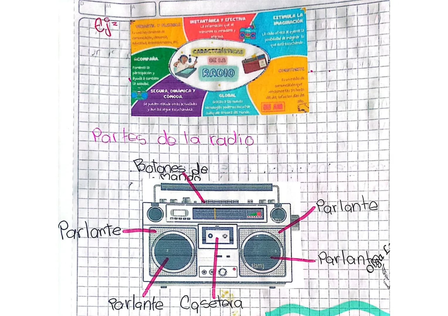 # La radio
La radio es un medio de comunicaci
on que transmite informarción,
música, programas de entretenien
to y noticias. Es una forma p