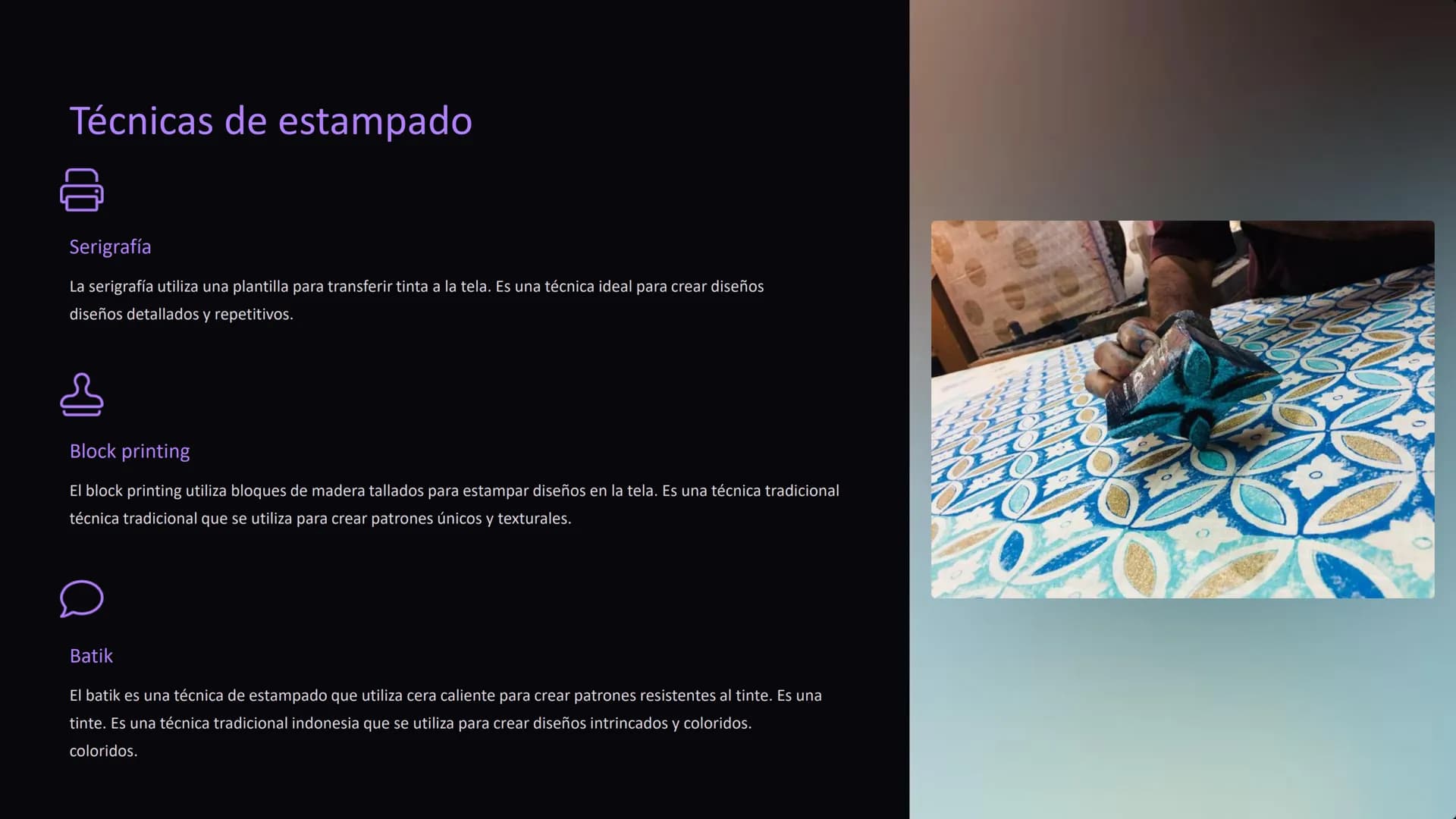 # Introducción al arte
arte textil
El arte textil abarca diversas técnicas para transformar fibras naturales o
naturales o sintéticas en o