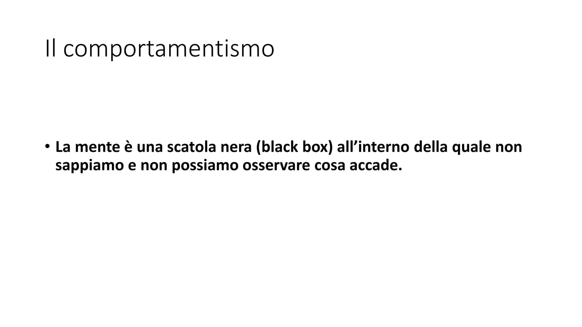 # IL COMPORTAMENTISMO Filosofia Astronomia Fisiologia Biologia
La psicologia (1879)
Strutturalismo
Funzionalismo
Riflessologia
e scuola