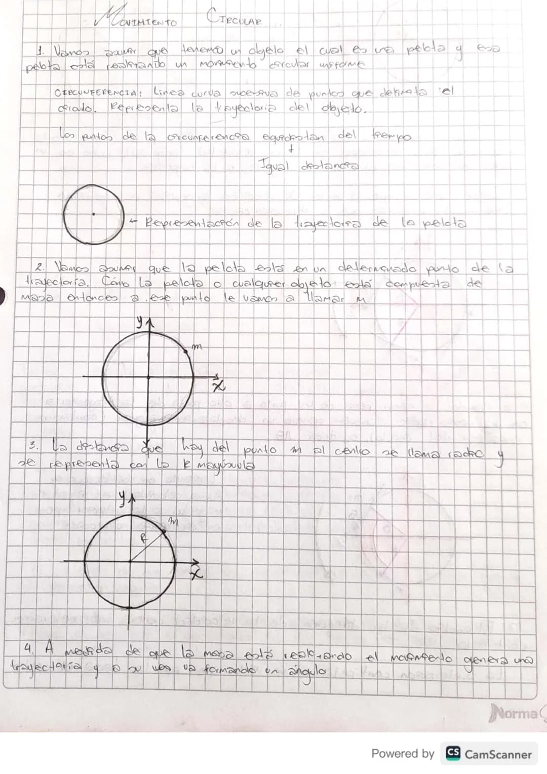 # MOVIMIENTO CTRCILAR
1. Vamos sauver que tenemco un objelo el cual es una peleta y
pebta está realizando un movemento circular umsiterme
