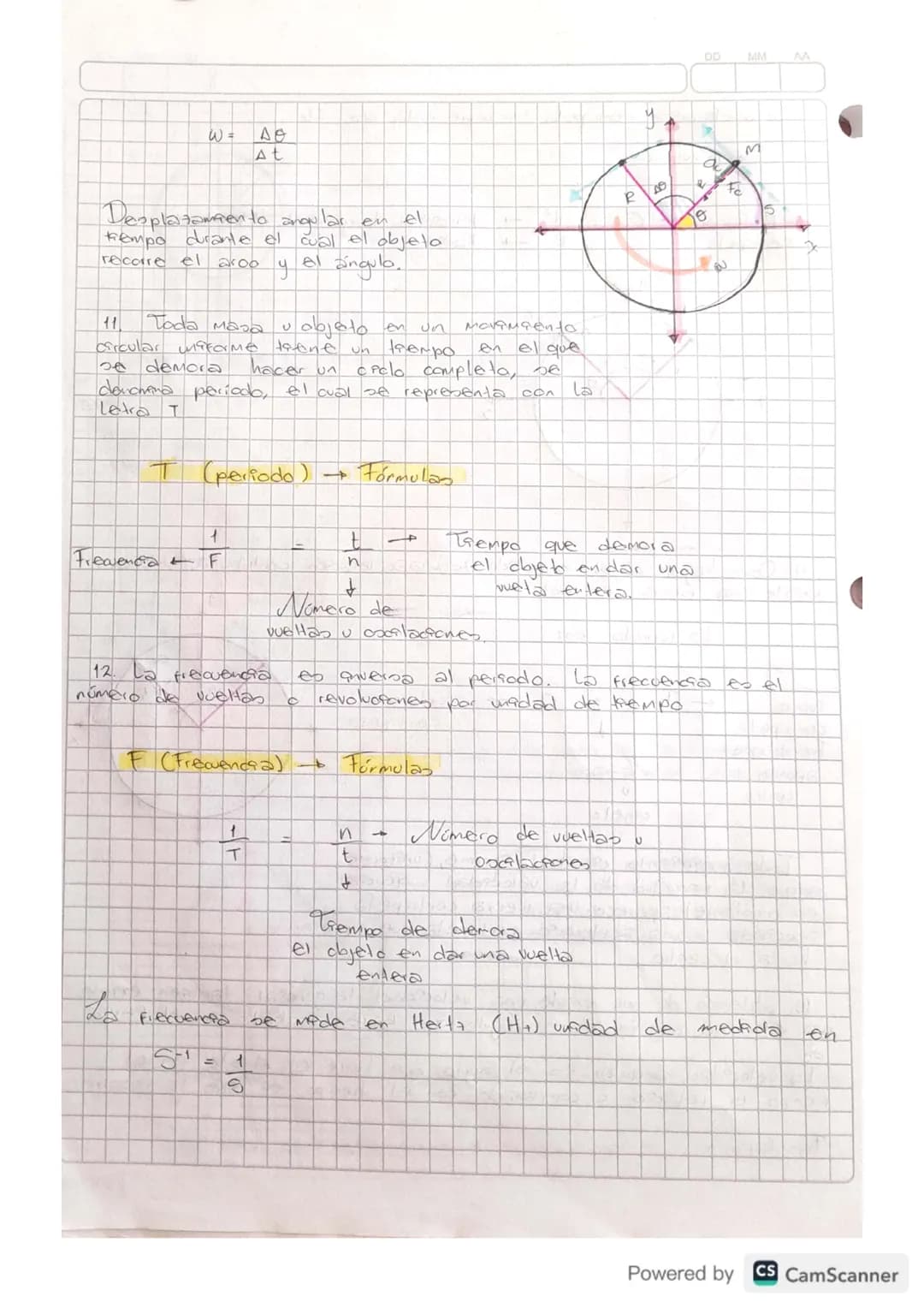 # MOVIMIENTO CTRCILAR
1. Vamos sauver que tenemco un objelo el cual es una peleta y
pebta está realizando un movemento circular umsiterme