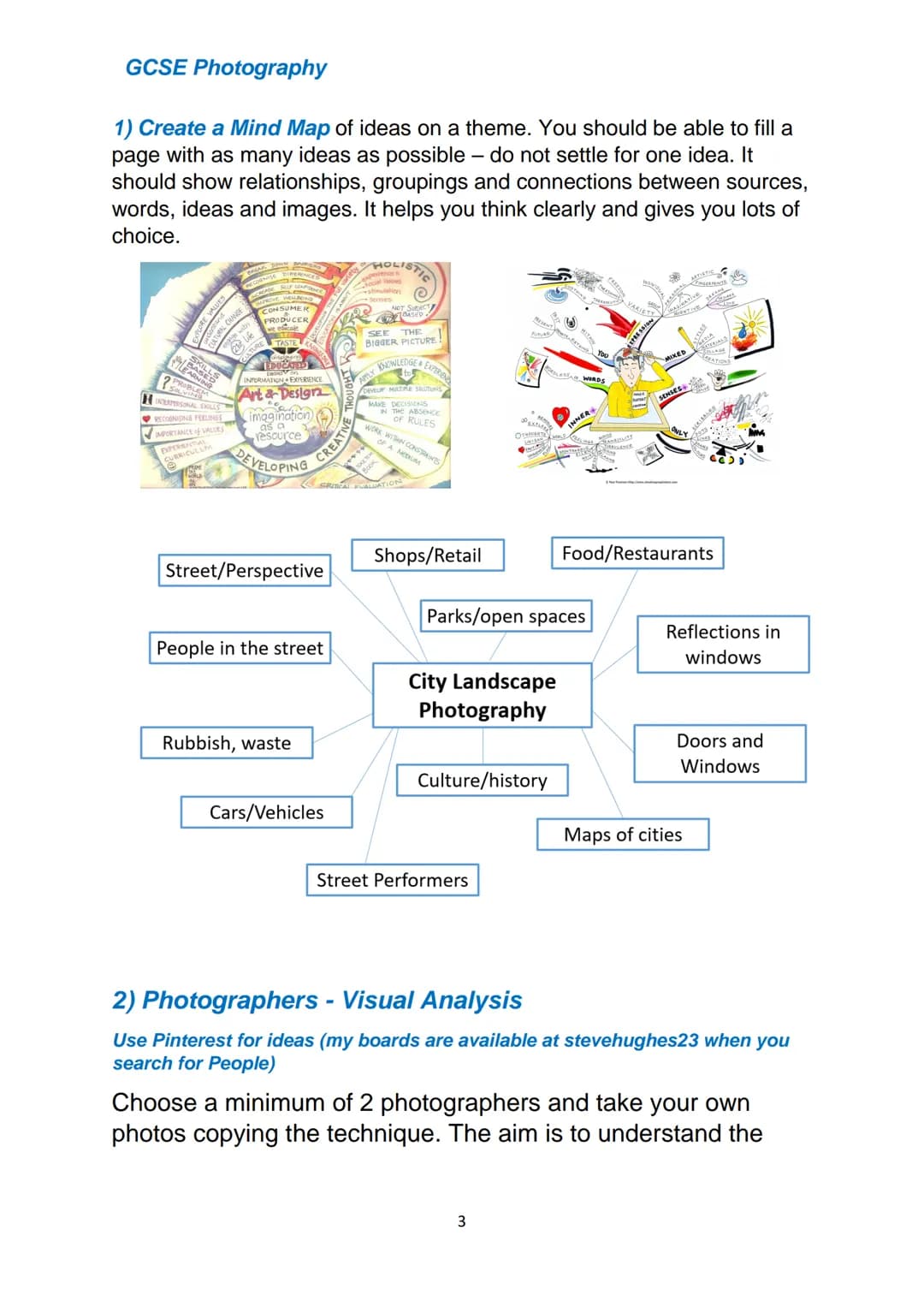# GCSE Photography
# GCSE Photography Guide
1 GCSE Photography
Mark Scheme and Checklist
AO1 Contextual
Understanding
Develop ideas
showin