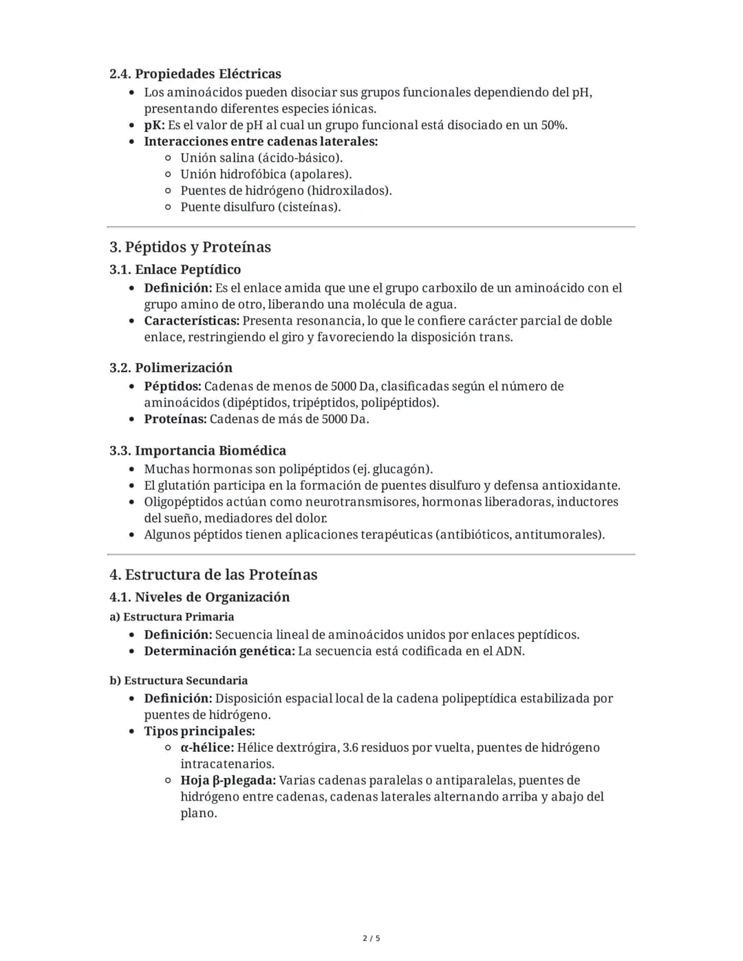Bioquímica Clínica: Aminoácidos y Proteínas
1. Introducción
Este documento aborda los conceptos fundamentales sobre aminoácidos y proteínas,