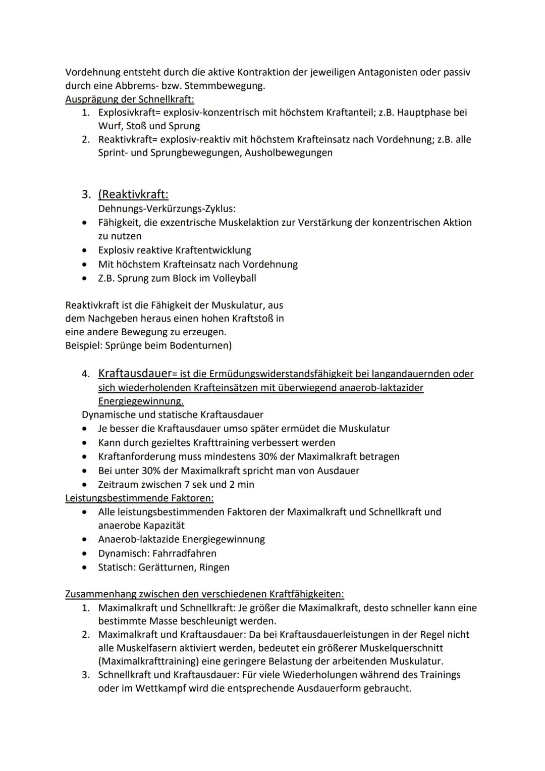 Kraft Sporttheorie
Definition: Kraft ist die Fähigkeit eines Menschen, eine Masse zu bewegen oder einem
Widerstand entgegenzuwirken. Dabei