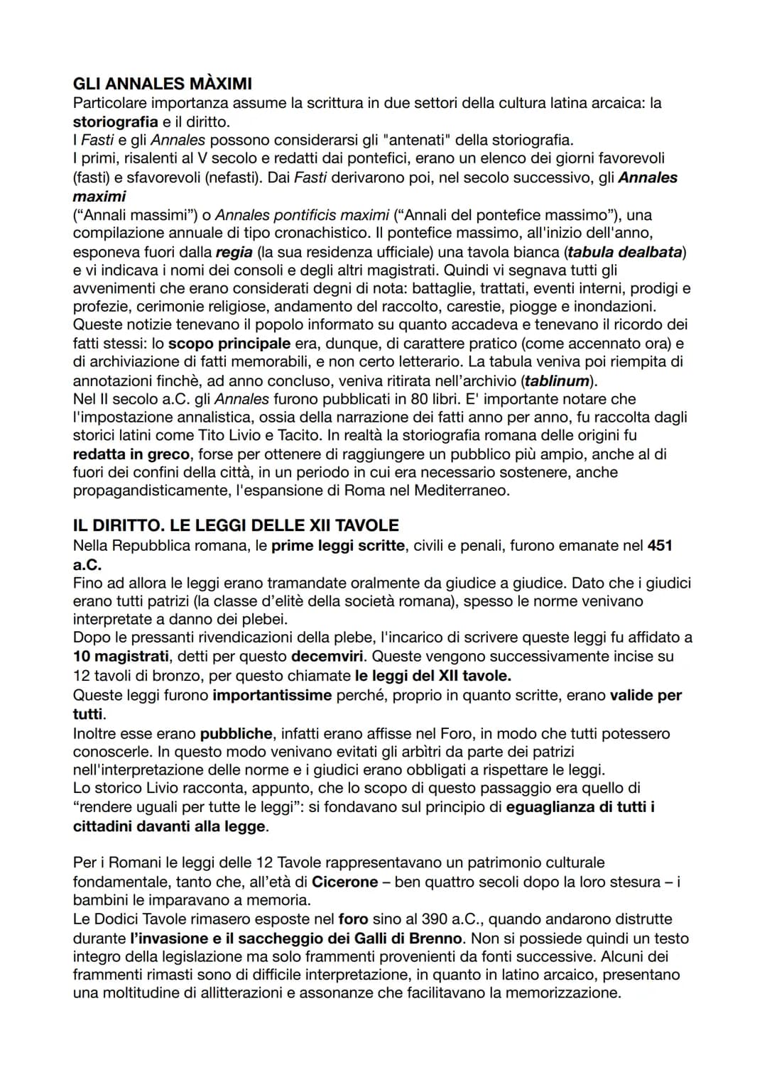 # I DOCUMENTI SCRITTI
LE PIÙ ANTICHE ISCRIZIONI LATINE
Le prime manifestazioni culturali latine erano orali. La scrittura era usata esclusi