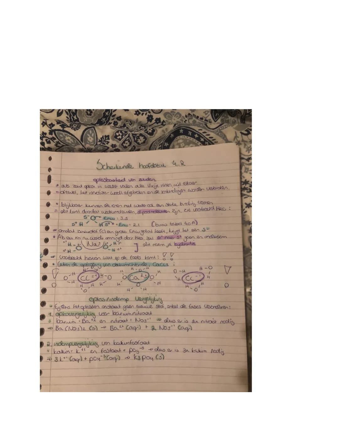 ## Scherkunde hoofdstuk 4.1
* Voor de eigenschappen van zouten, kijk samenvatting periode 1
* let zijn sterke, niet-vluchtige materialen, d