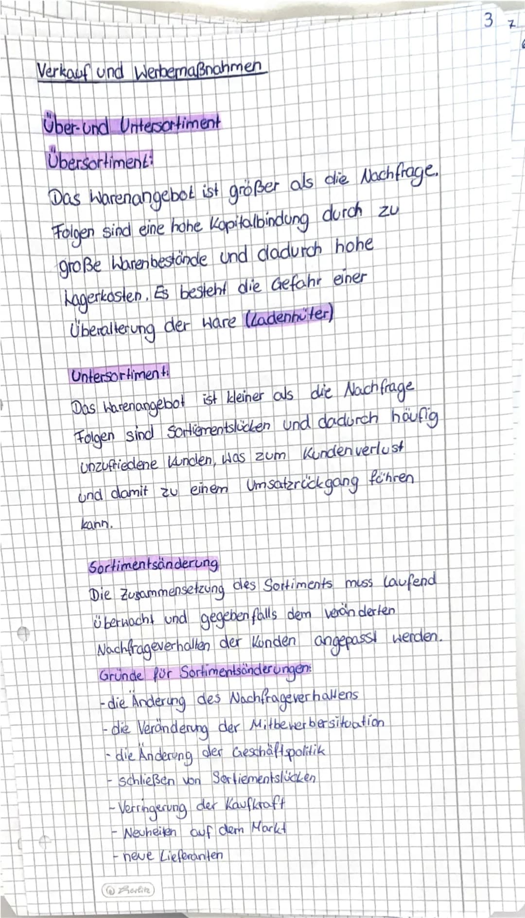 0
Verkauf und Werbemaßnahmen
Umsatz
Wert der verkauften Waren zum Bruttoverkaufspreis
Mögliche Ursachen für den Umsatzrückgang können
se