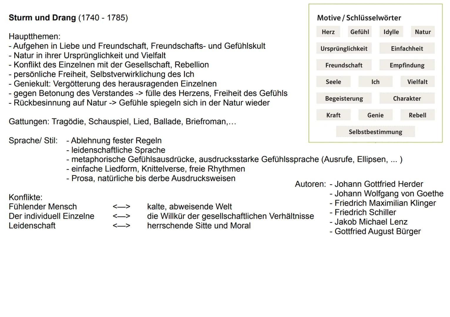 Barock (1600 - 1720)
Hauptthemen:
- das Elend der Menschen ohne Gott
- Vergänglichkeit der Welt (vanitas)
- Leben im Bewusstsein des Todes