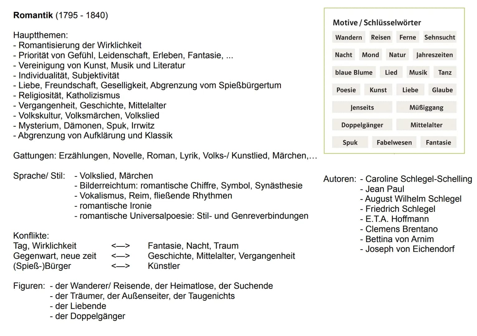 Barock (1600 - 1720)
Hauptthemen:
- das Elend der Menschen ohne Gott
- Vergänglichkeit der Welt (vanitas)
- Leben im Bewusstsein des Todes