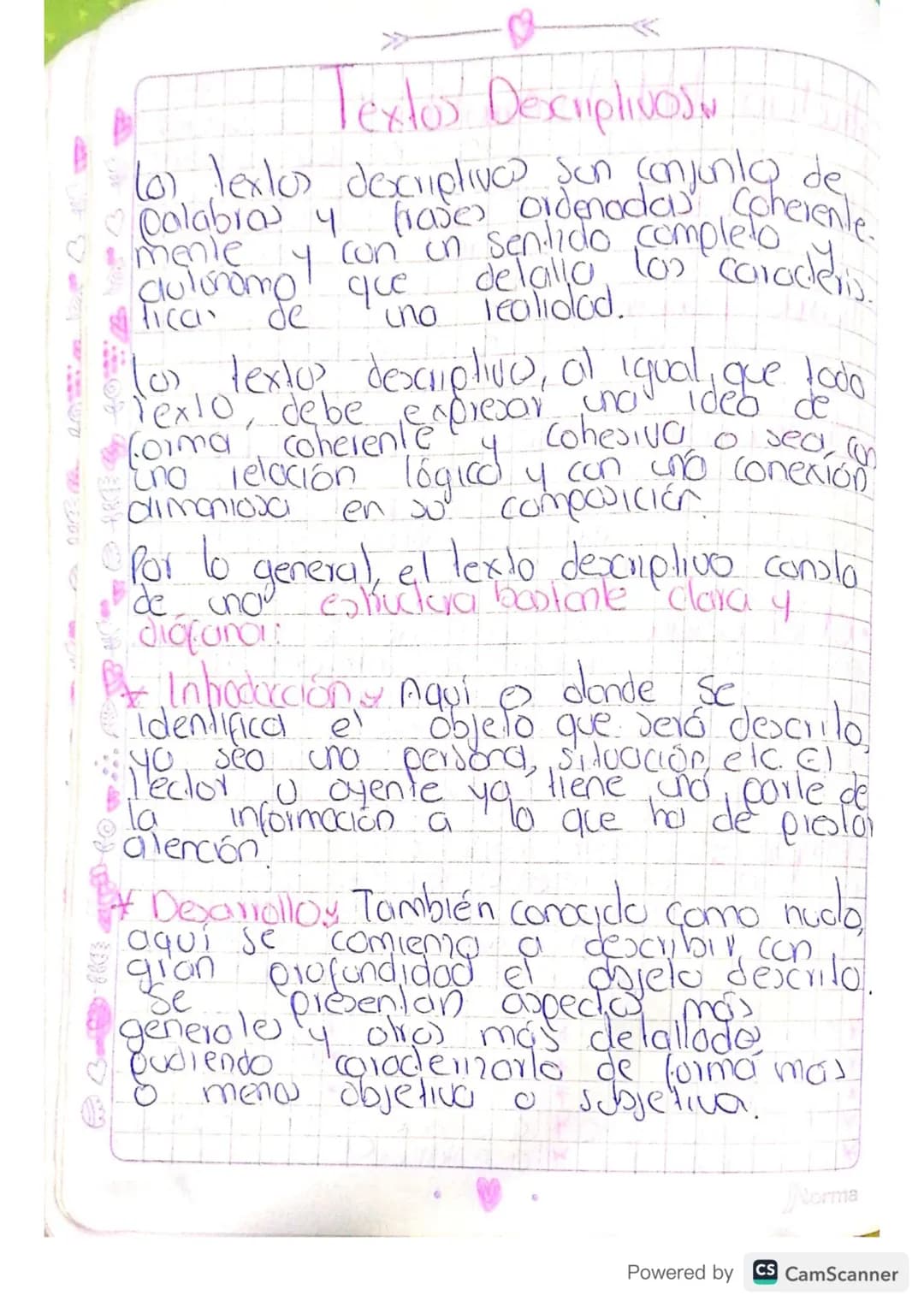 Textos Dexiplivos
(0) textos descripliva son conjunto de
♡ Calabros y frases ordenadas Coherente.
mente y con un sentido completo
lulónomo