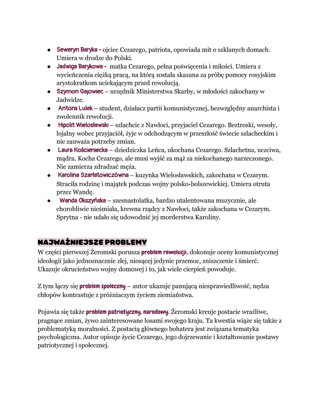 # PRZEDWIOŚNIE
rodzaj literacki: epika
gatunek literacki: powieść polityczna
czas i miejsce akcji:
Czas akcji części pierwszej jest wyznac