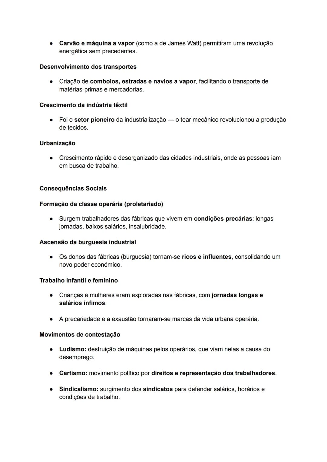 Revolução Industrial
A Revolução Industrial foi um processo de transformações económicas, sociais e
tecnológicas iniciado em Inglaterra no f