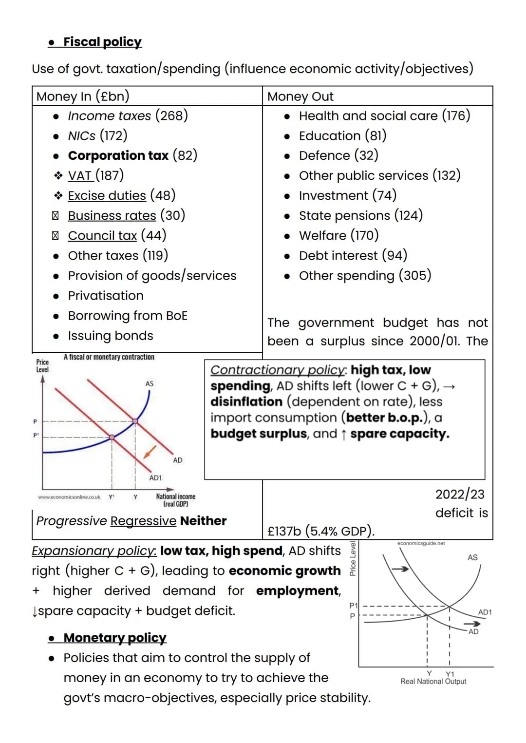 .The Standard Guide to GCSE Economics
• Main Economic Groups
Producers supply goods and services (tangible and intangible products)
to mak