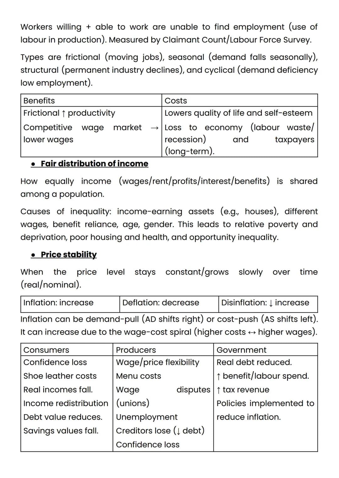 .The Standard Guide to GCSE Economics
• Main Economic Groups
Producers supply goods and services (tangible and intangible products)
to mak
