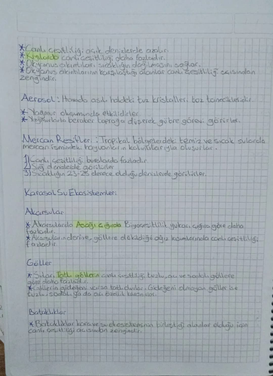 Biyoçesitlilik
Biyom Benzer bilki ve hayvan topluluklarını barındıran yaşam
ortamlarına denic
Biyosfer: Canlıların Litosfer, Hidrosfer ve