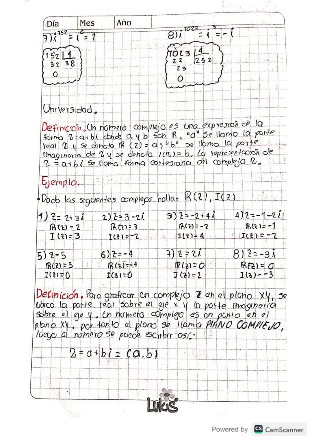# Clase 9.
Segundo Corte.
Día 13 Mes 09 Año 23
Números Complejos.
• Números imaginarios. Los números imaginatios se
Originan en las raice