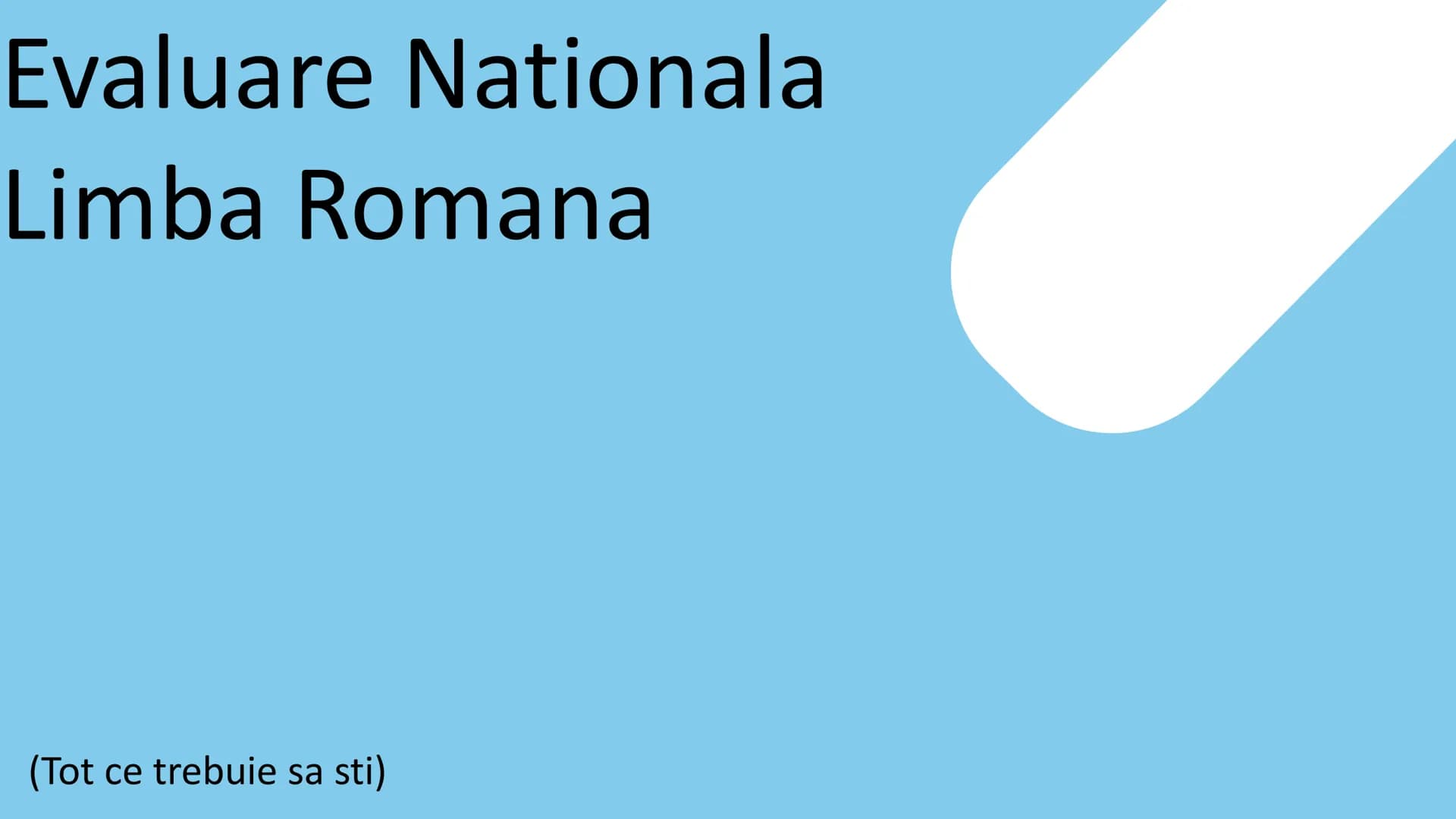 Evaluare Nationala
Limba Romana
(Tot ce trebuie sa sti) Fonetica
1.Sunet, literă, silabă
1. Sunet - unitatea de bază a vorbirii. Exemple: „