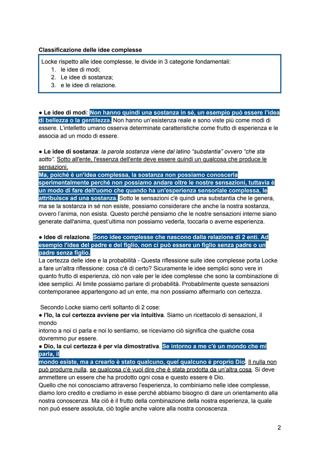 # JOHN LOCKE
Ragione ed esperienza - John Locke è considerato il fondatore del cosiddetto "empirismo
inglese ossia quella corrente della fi