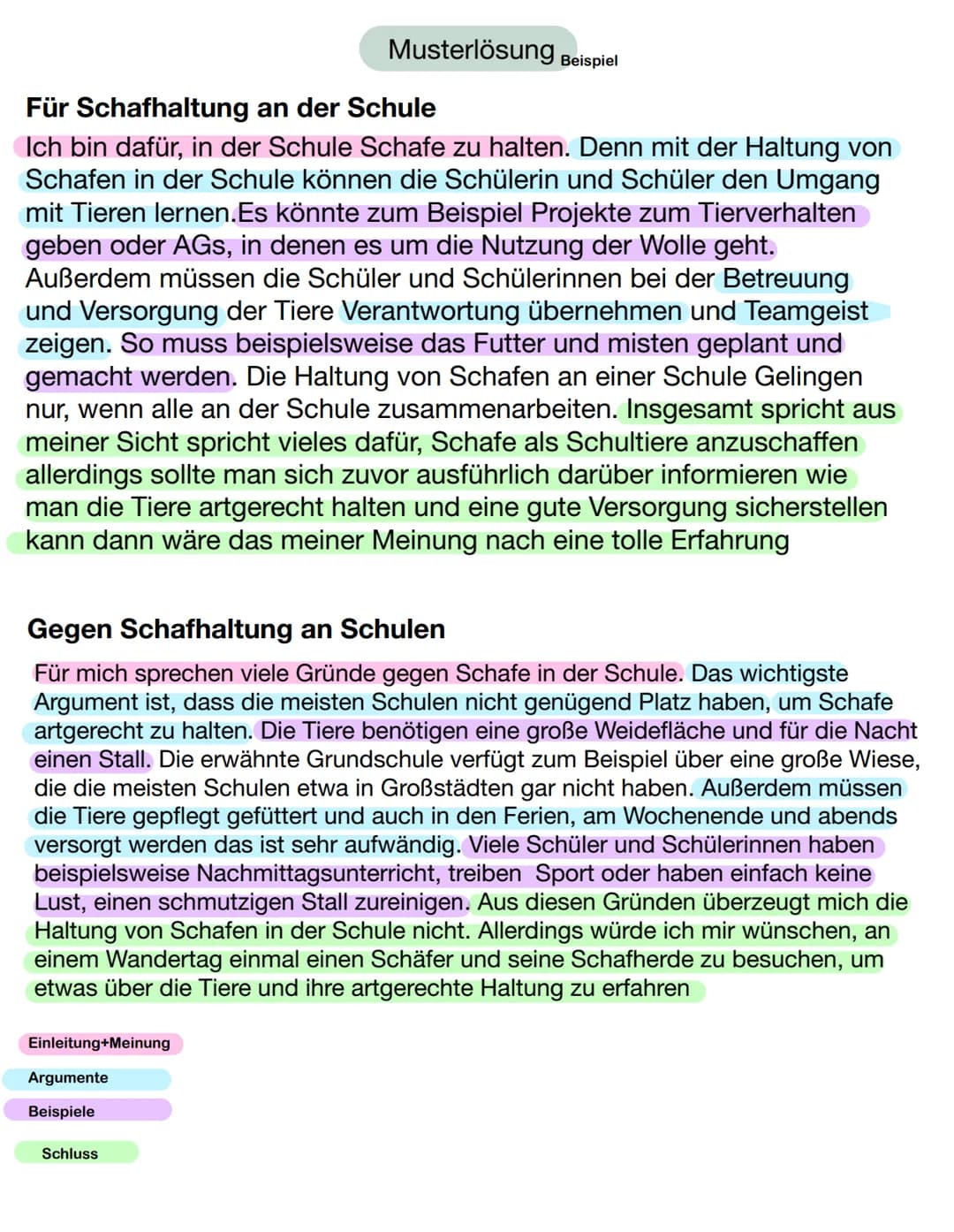 # Argumentieren
Aufbau eines Kommentares
Einleitung
Meinung formulieren
Hauptteil
- Argument 1
Beispiel 1
Argument 2
Beispiel 2
Schluss