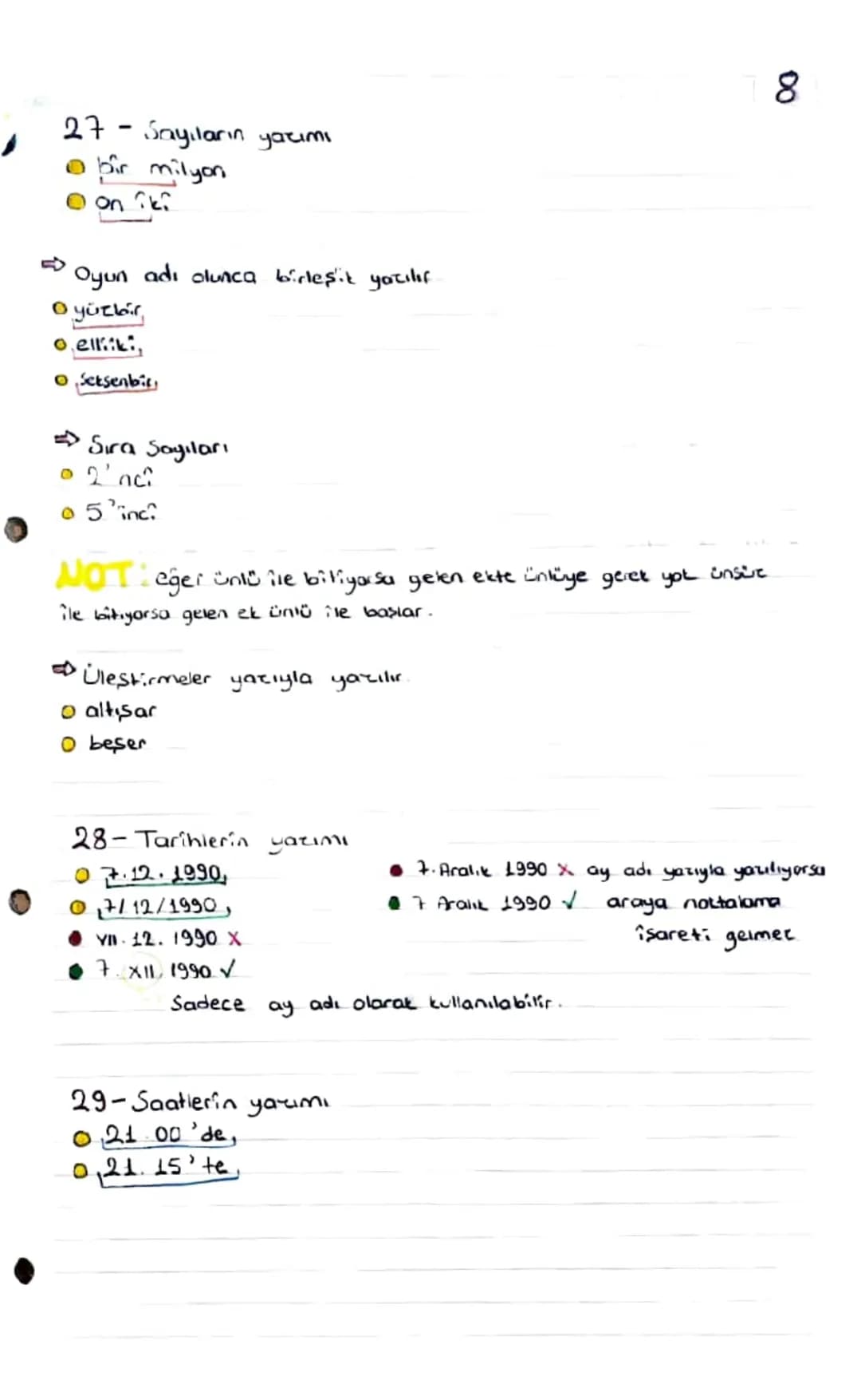 - anekdot
- apandisit
- gerobik
- rötuş
YATIM KURALLARI
- art arda
- iddia
- egzor
- inisiyatif
Türkçe
1
8
restoran
boy bos
- komodin
- h