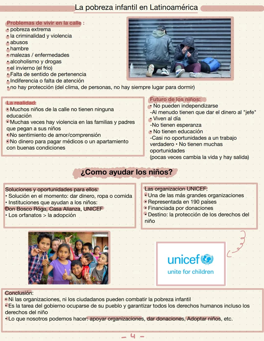 # La pobreza infantil en Latinoamérica
Definición de la pobreza infantil: La pobreza infantil va más
allá de la falta de recursos económico