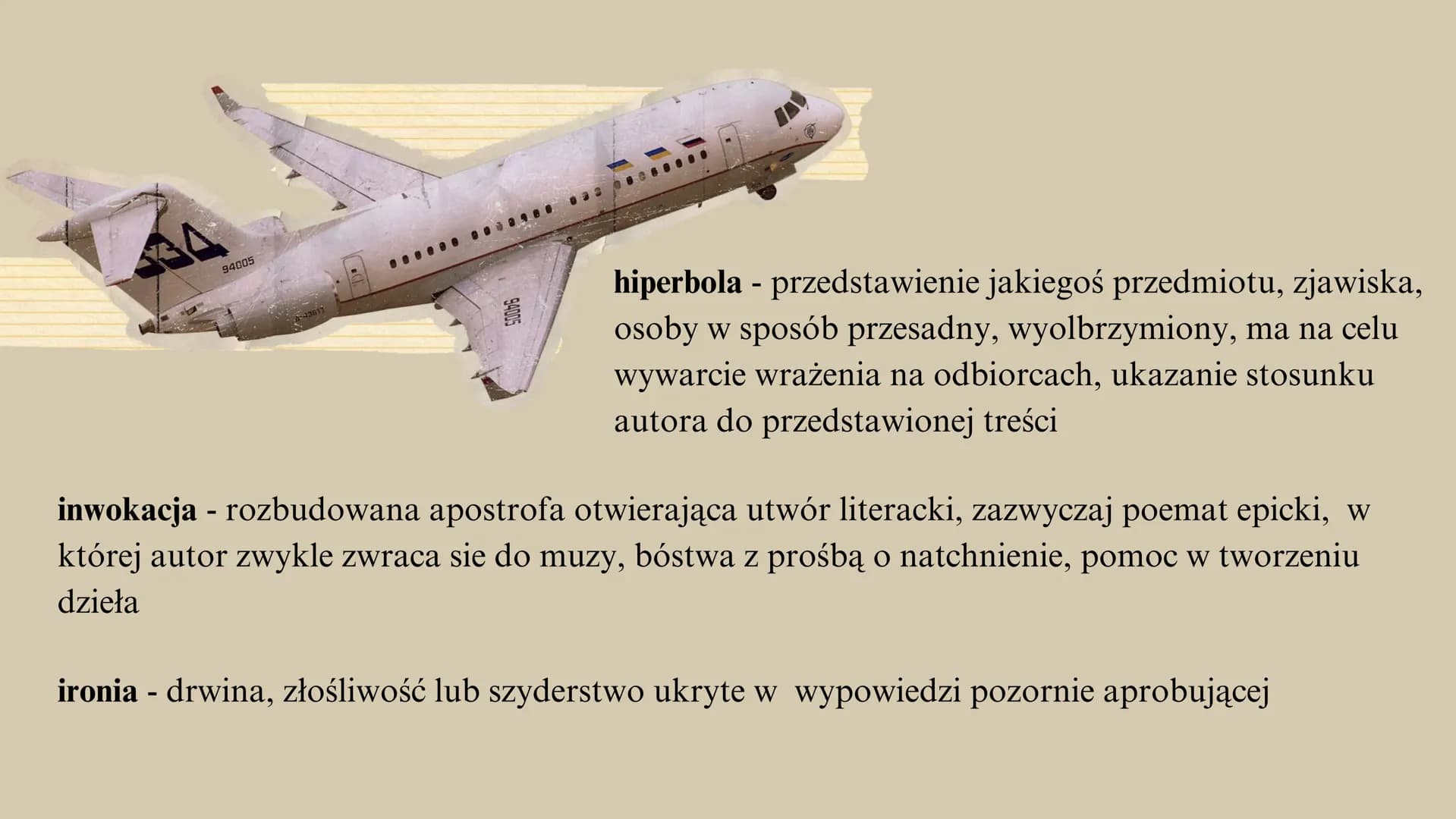 # ŚRODKI
# STYLISTYCZNE apostrofa - bezpośredni, uroczysty zwrot do adresata, którym może być bóstwo, osoba,
zjawisko, pojęcie lub przedmio