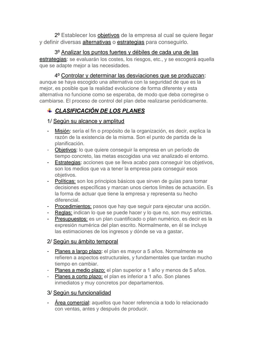 # Tema 4. Dirección y
organización de la empresa
1. PROCESO DE ADMINISTRACIÓN: concepto y fases
Se denomina proceso administrativo al conj