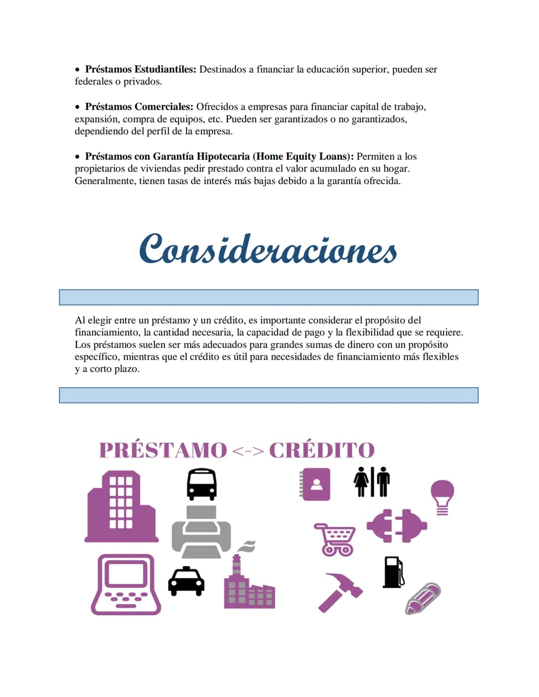 # Crédito y préstamo
PRESTAMO
Un préstamo es una cantidad específica de dinero
que una entidad (banco, cooperativa de crédito,
prestamista