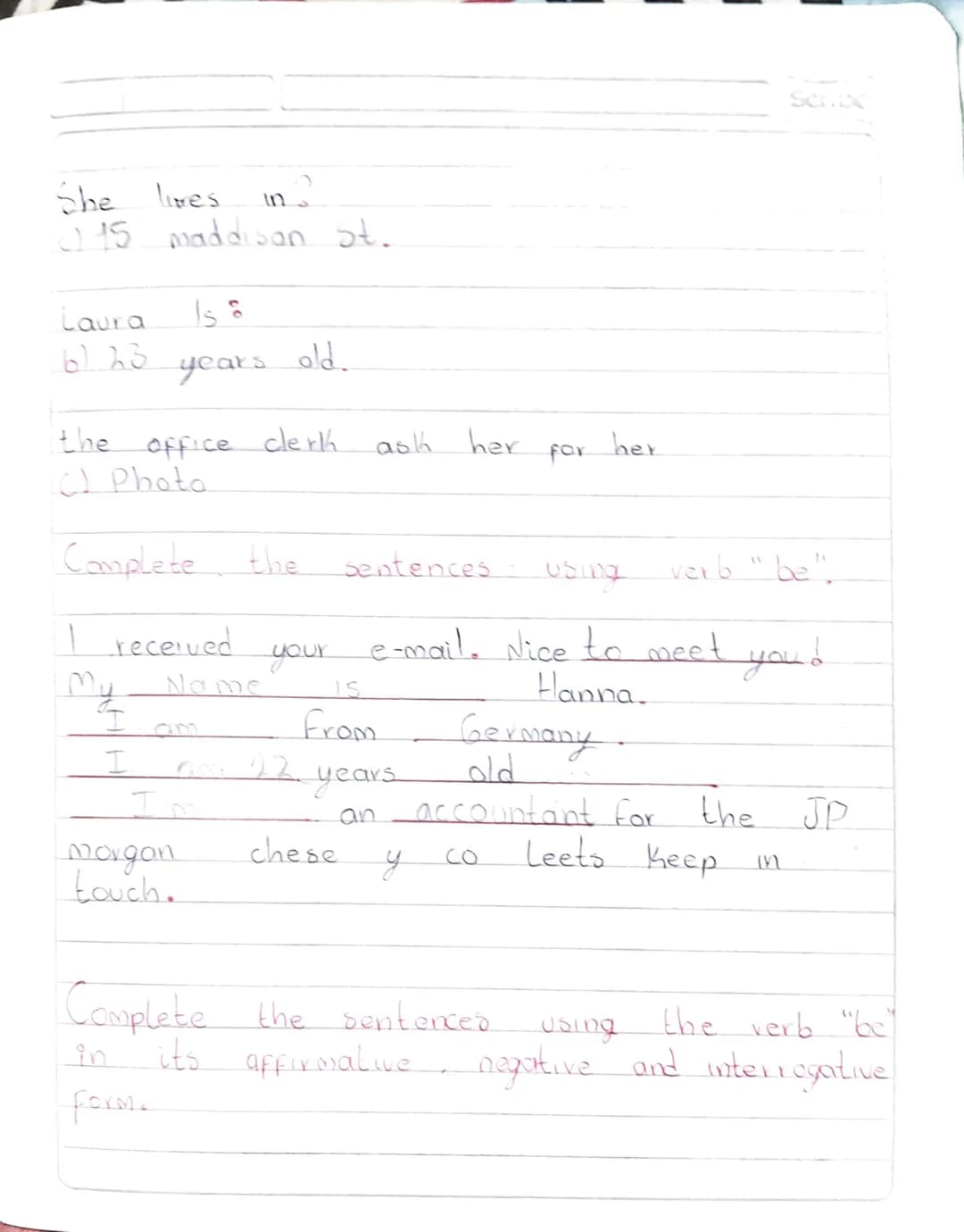 Scribe
Subject verb to be.
I --------> am
you -------->
She
he --------> is Was
they -------->
We --------> ave Were
you -------->
it -