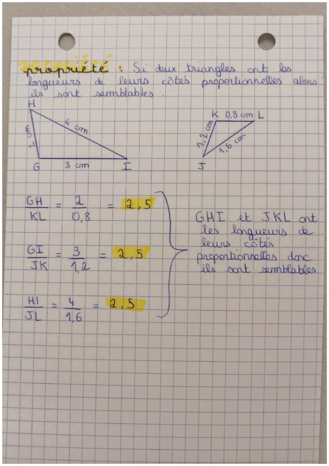 # MATHS
triangles semblables
sont semblables.
Pour montrer que
tren que 2 triangles
Pay magic
s'assurer
que 2 paires d'angles sont égales
