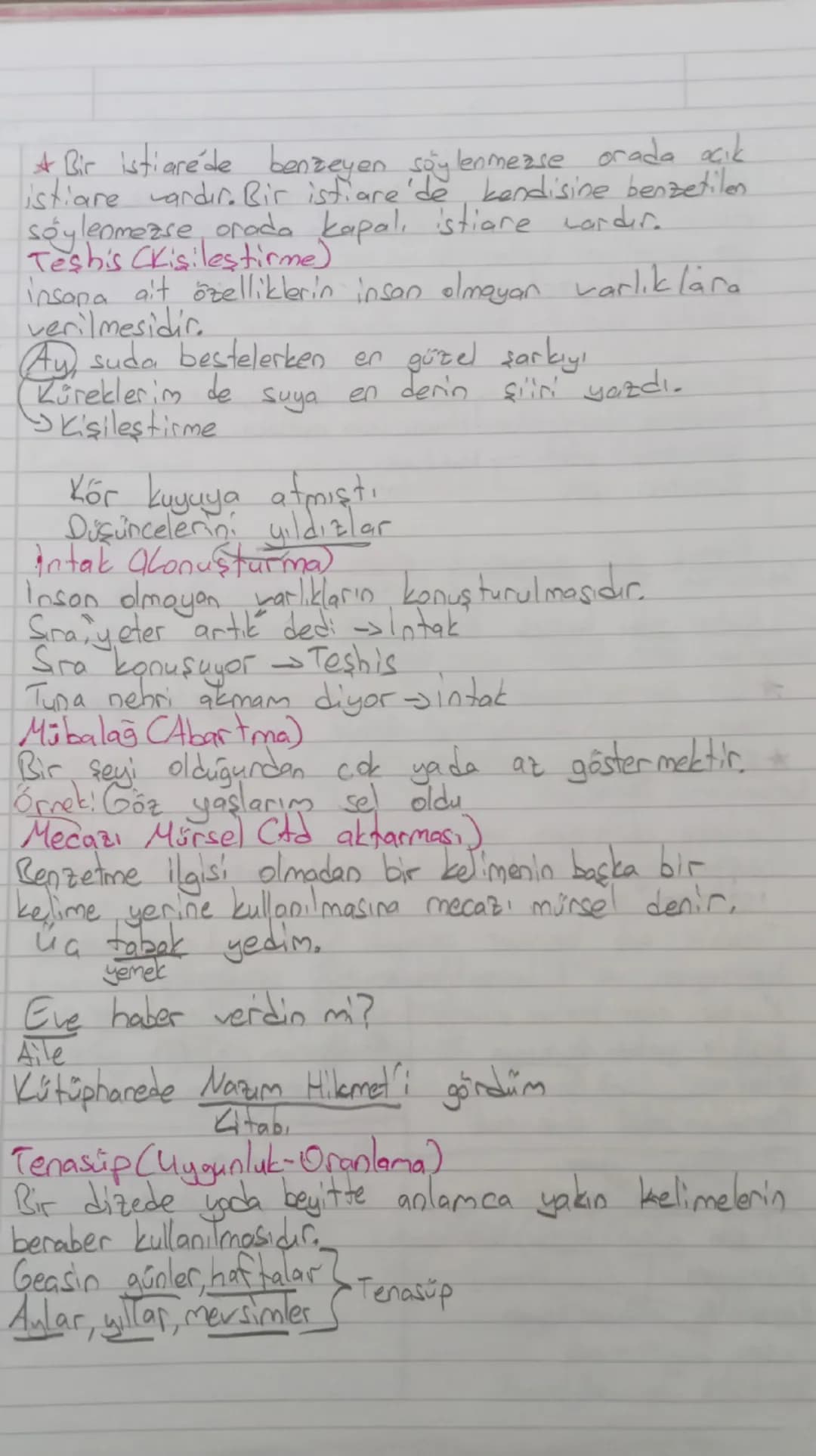 502 Sanatlar, (Edebi Sana Har)
ifadeye gua katmak, anlatımı zenginleştirmek sözün
etkisini anlatmak az şeyle aok sey anlatmak için
söz sana