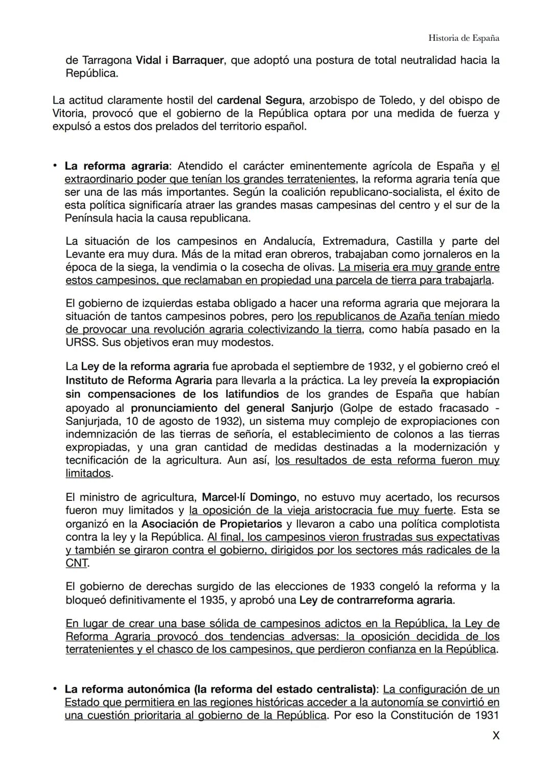 Historia de España
Tema 9 - La segunda república (1931-1936)
Las elecciones municipales del 12 de abril de 1931 dieron la victoria a las f