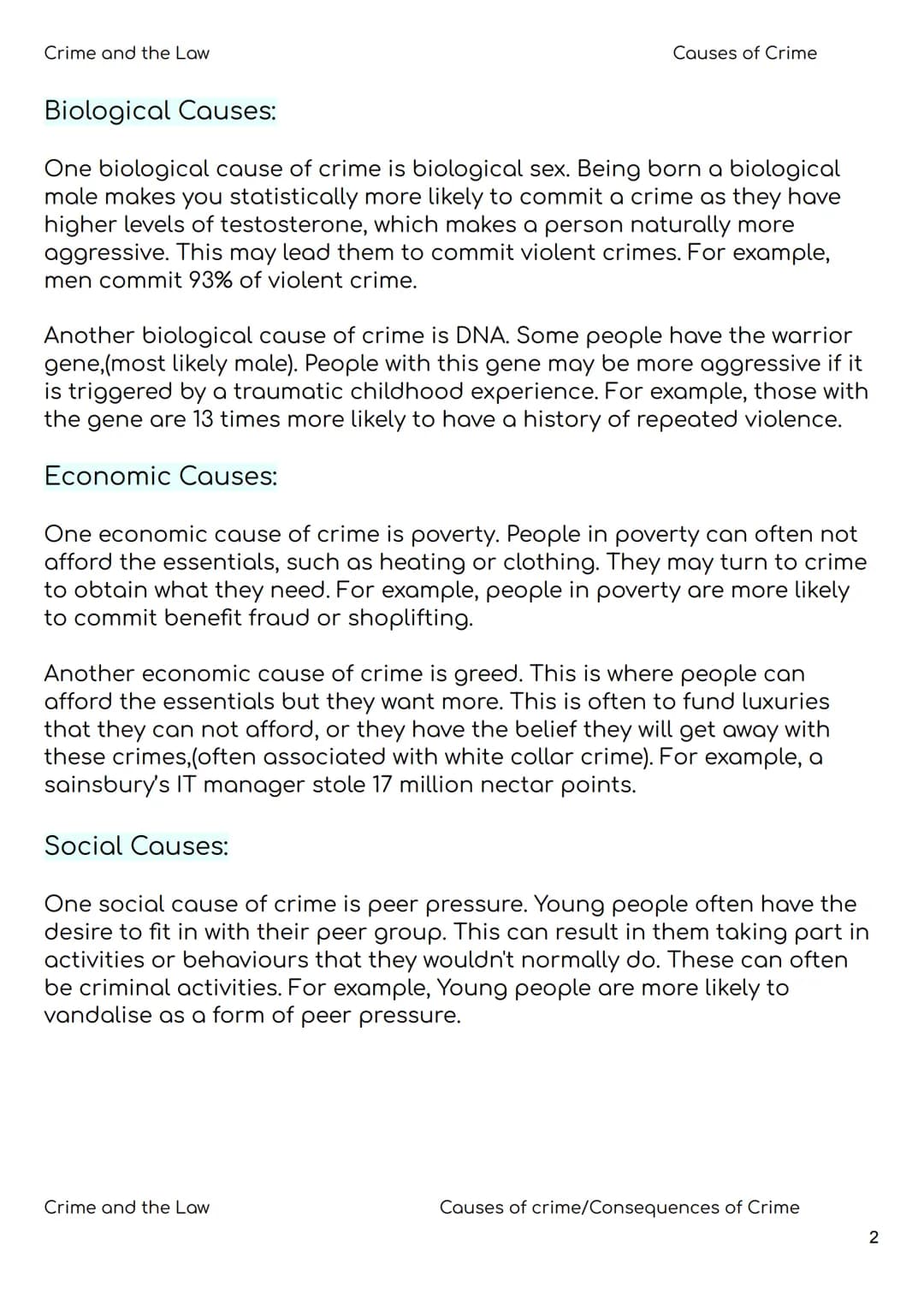 Nat 5 Modern Studies
Revision Booklet
2023
Unit 1- Crime and the Law:
- Causes of Crime
- Consequences of Crime
- Where, When and Who
- The
