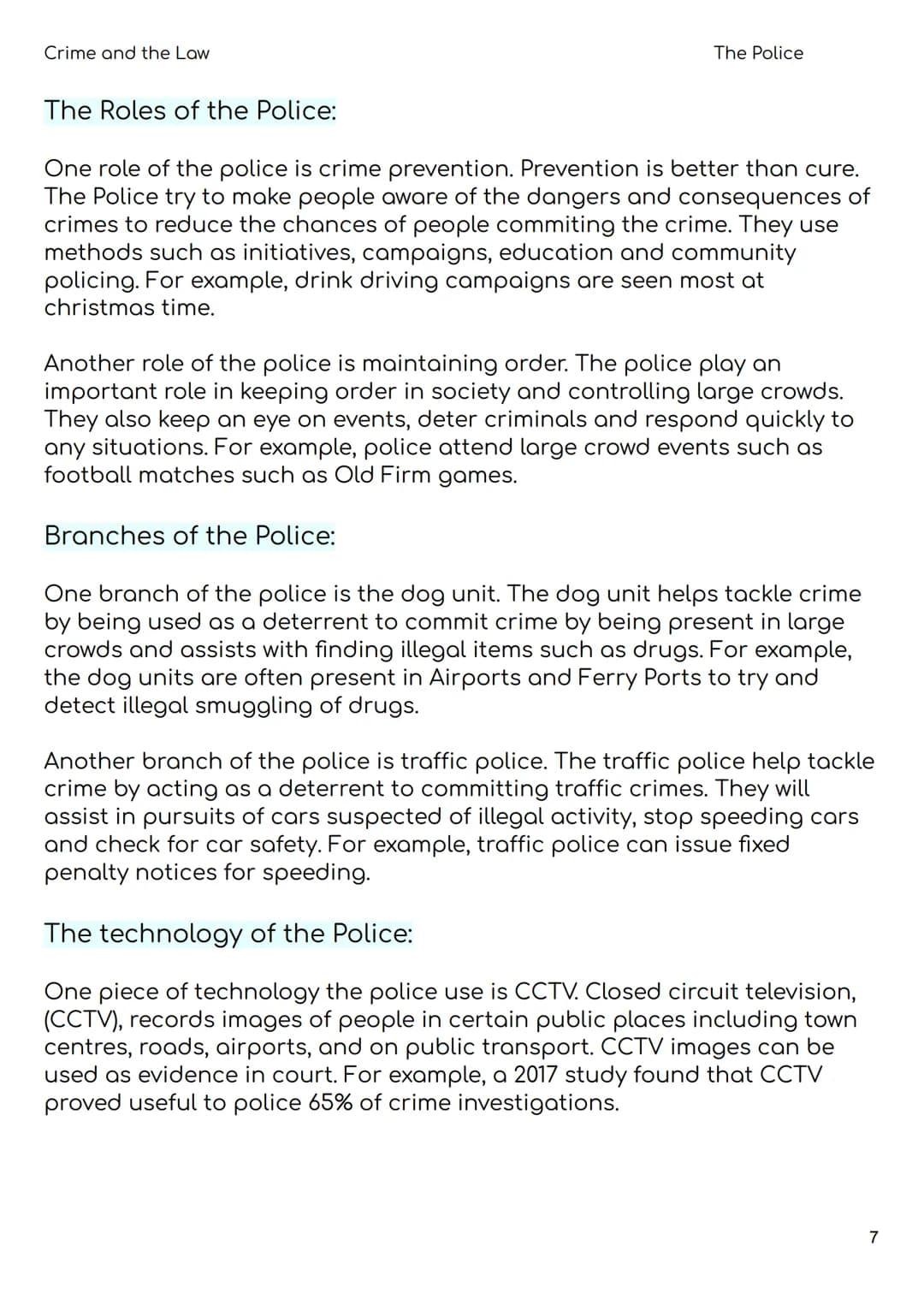 Nat 5 Modern Studies
Revision Booklet
2023
Unit 1- Crime and the Law:
- Causes of Crime
- Consequences of Crime
- Where, When and Who
- The