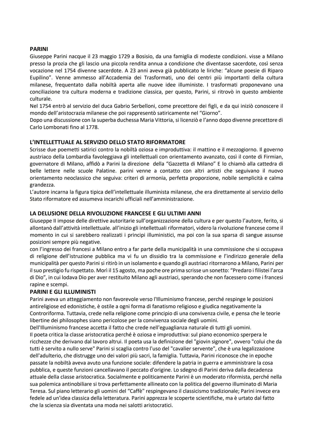 # IL SEICENTO E GALILEO, GOLDONI, PARINI
Il cortigiano si trasforma gradualmente nel "segretario" del principe, esecutore della sua volontà